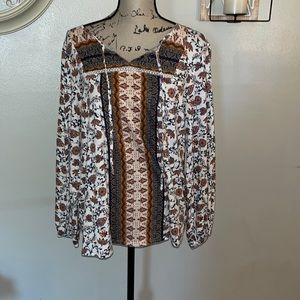 6 for $30 Vintage America blouse sz xl euc